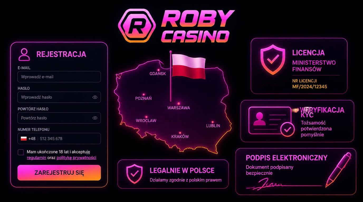 Dowód tożsamości i formularz rejestracji dla graczy z Polski